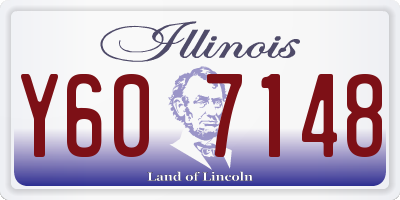 IL license plate Y607148