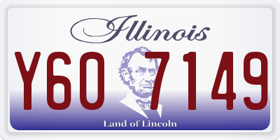 IL license plate Y607149