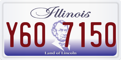 IL license plate Y607150