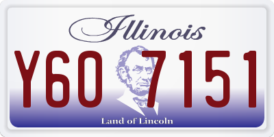 IL license plate Y607151