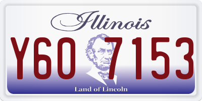 IL license plate Y607153