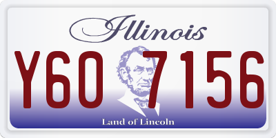 IL license plate Y607156
