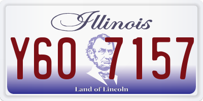 IL license plate Y607157