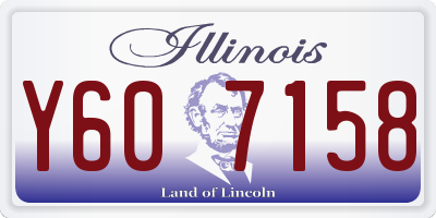 IL license plate Y607158