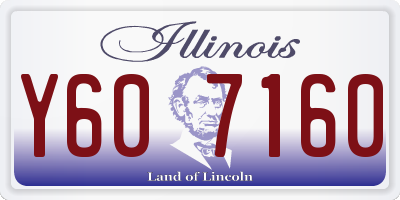 IL license plate Y607160
