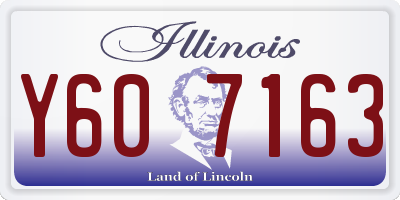 IL license plate Y607163
