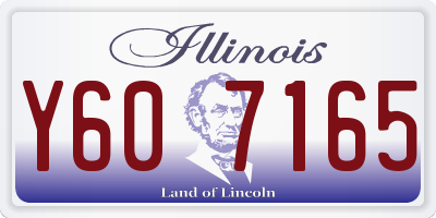 IL license plate Y607165