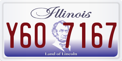 IL license plate Y607167