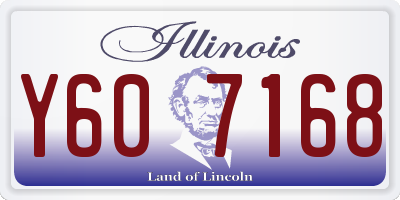 IL license plate Y607168