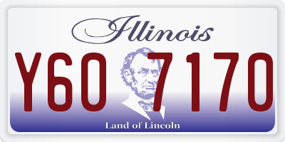 IL license plate Y607170