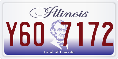IL license plate Y607172