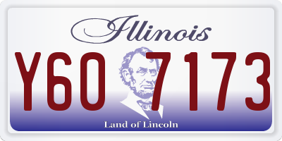 IL license plate Y607173
