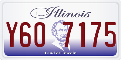 IL license plate Y607175