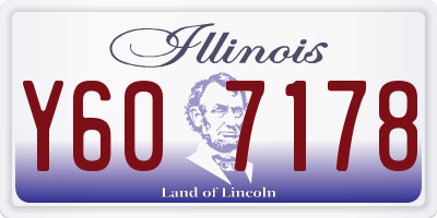 IL license plate Y607178