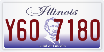 IL license plate Y607180