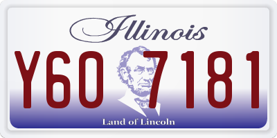 IL license plate Y607181