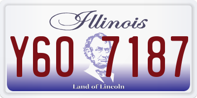 IL license plate Y607187
