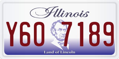 IL license plate Y607189