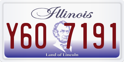 IL license plate Y607191