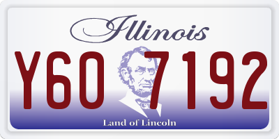 IL license plate Y607192