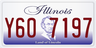 IL license plate Y607197