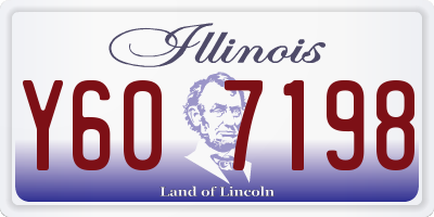 IL license plate Y607198