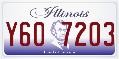 IL license plate Y607203