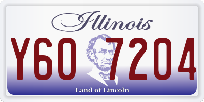 IL license plate Y607204