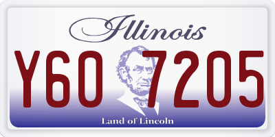 IL license plate Y607205