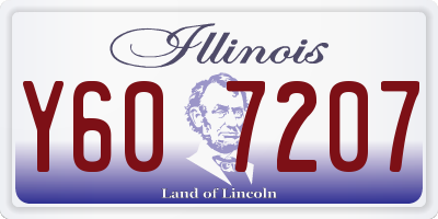 IL license plate Y607207