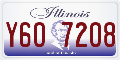 IL license plate Y607208