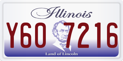 IL license plate Y607216