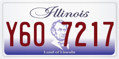 IL license plate Y607217