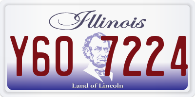 IL license plate Y607224