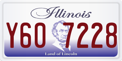 IL license plate Y607228