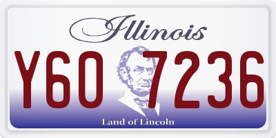 IL license plate Y607236