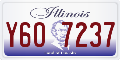 IL license plate Y607237