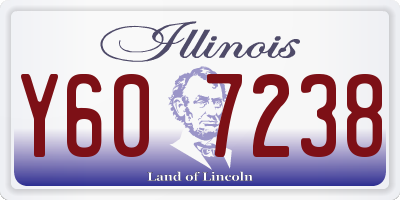IL license plate Y607238