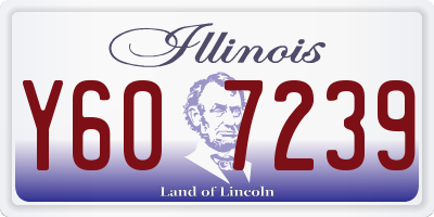 IL license plate Y607239