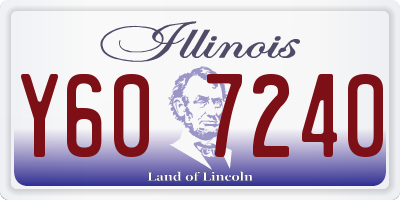 IL license plate Y607240