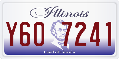 IL license plate Y607241