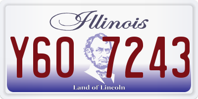 IL license plate Y607243