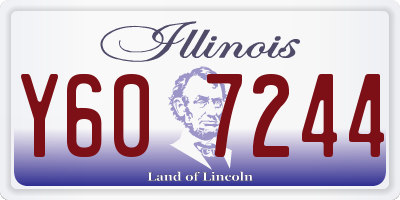 IL license plate Y607244