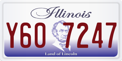 IL license plate Y607247