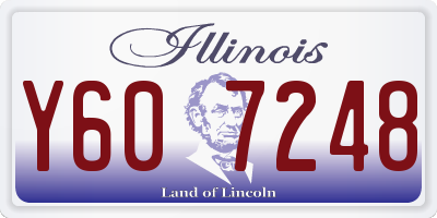 IL license plate Y607248