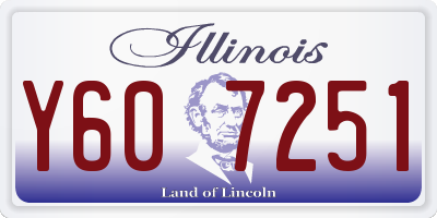 IL license plate Y607251