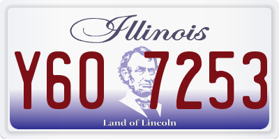 IL license plate Y607253