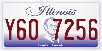 IL license plate Y607256