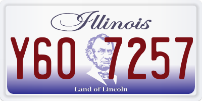 IL license plate Y607257