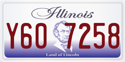 IL license plate Y607258
